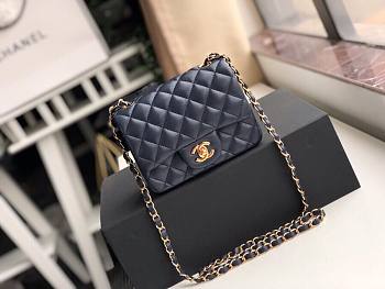 CHANEL | Mini Flap Bag Dark Blue Lambskin- A35200 - 17cm