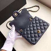 CHANEL | Mini Flap Bag Dark Blue Lambskin- A35200 - 17cm - 4