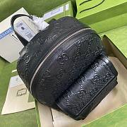 Gucci | GG Embossed Backpack Black - 658579 - 27×37×13cm - 5