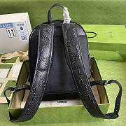 Gucci | GG Embossed Backpack Black - 658579 - 27×37×13cm - 6