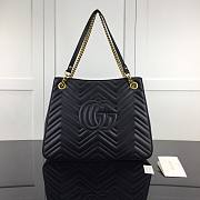 GUCCI | GG Marmont Matelassé Shoulder Bag Black- 453569 - 36x27x14cm - 6