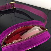 GUCCI | Marmont Belt Bag Matelasse Velvet Fuchsia- 476434 - 18x11x5cm - 6