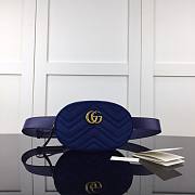 GUCCI | Marmont Belt Bag Matelasse Velvet Cobalt - 476434 - 18x11x5cm - 1