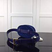 GUCCI | Marmont Belt Bag Matelasse Velvet Cobalt - 476434 - 18x11x5cm - 4