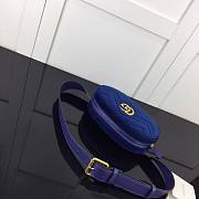 GUCCI | Marmont Belt Bag Matelasse Velvet Cobalt - 476434 - 18x11x5cm - 3