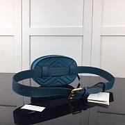 GUCCI | Marmont Belt Bag Matelasse Velvet Navy - 476434 - 18x11x5cm - 3