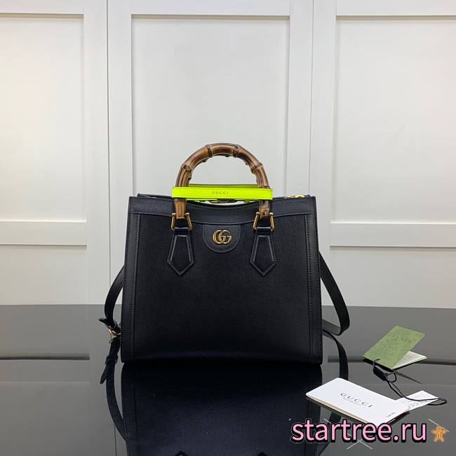 Gucci | Diana Small Black Tote Bag - 660195 - 27x24x11cm - 1