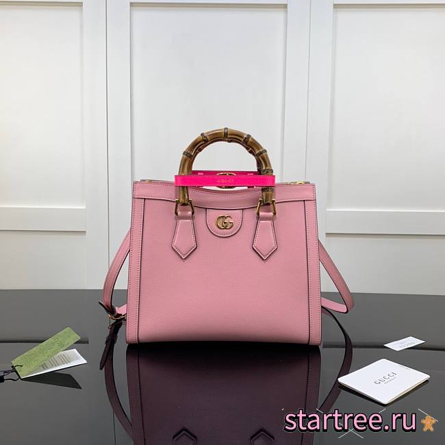 Gucci | Diana Small Pastel Pink Tote Bag - 660195 - 27x24x11cm - 1