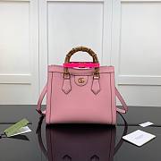 Gucci | Diana Small Pastel Pink Tote Bag - 660195 - 27x24x11cm - 1