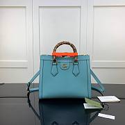 Gucci | Diana Small Light BLue Tote Bag - 660195 - 27x24x11cm - 1