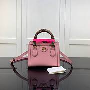 Gucci | Diana Mini Pastel Pink Tote Bag - 655661 - 20x16x10cm - 1
