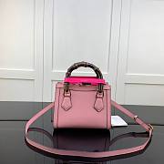 Gucci | Diana Mini Pastel Pink Tote Bag - 655661 - 20x16x10cm - 2