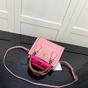 Gucci | Diana Mini Pastel Pink Tote Bag - 655661 - 20x16x10cm - 4