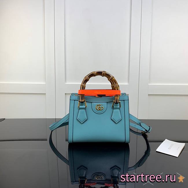 Gucci | Diana Mini Light Blue Tote Bag - 655661 - 20x16x10cm - 1