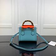 Gucci | Diana Mini Light Blue Tote Bag - 655661 - 20x16x10cm - 2