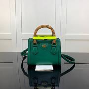 Gucci | Diana Mini Emerald Green Tote Bag - 655661 - 20x16x10cm - 1