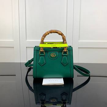 Gucci | Diana Mini Emerald Green Tote Bag - 655661 - 20x16x10cm