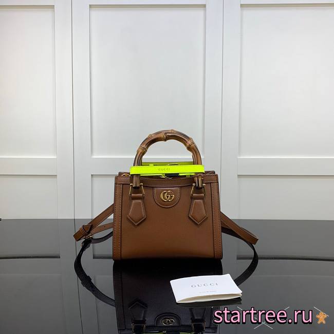 Gucci | Diana Mini Brown Tote Bag - 655661 - 20x16x10cm - 1