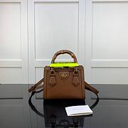 Gucci | Diana Mini Brown Tote Bag - 655661 - 20x16x10cm - 1