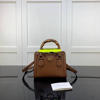 Gucci | Diana Mini Brown Tote Bag - 655661 - 20x16x10cm