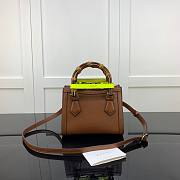 Gucci | Diana Mini Brown Tote Bag - 655661 - 20x16x10cm - 5