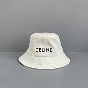 CELINE | Bucket Hat In Denimoptic White - 1