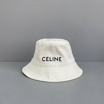 CELINE | Bucket Hat In Denimoptic White