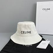 CELINE | Bucket Hat In Denimoptic White - 6