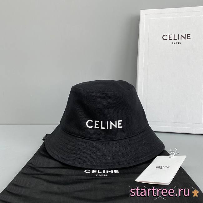 CELINE | Bucket Hat In Denimoptic Black - 1