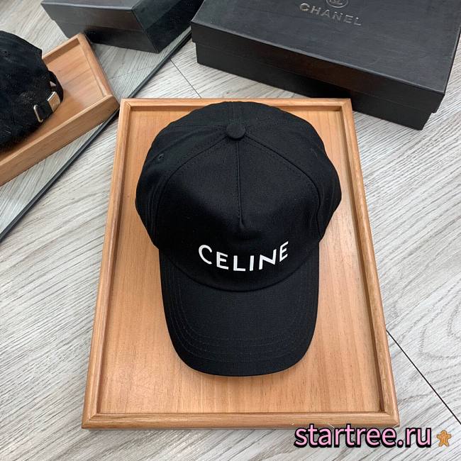 CELINE | Baseball Cap Black Cotton - 1