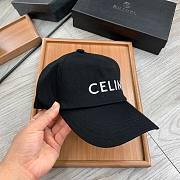 CELINE | Baseball Cap Black Cotton - 3