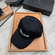 CELINE | Baseball Cap Black Cotton - 6