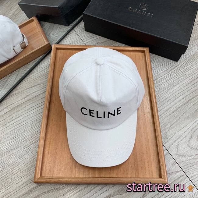 CELINE | Baseball Cap White Cotton - 1