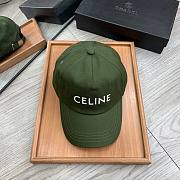 CELINE | Baseball Cap Green Cotton - 1