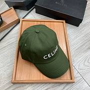 CELINE | Baseball Cap Green Cotton - 2