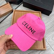 CELINE | Baseball Cap Pink Cotton - 5