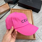 CELINE | Baseball Cap Pink Cotton - 4