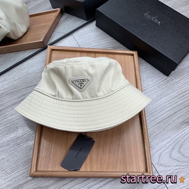 PRADA | Re-Nylon Bucket Beige Hat - 1