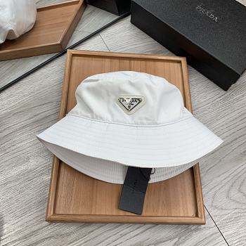 PRADA | Re-Nylon Bucket White Hat