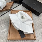 PRADA | Re-Nylon Bucket White Hat - 2