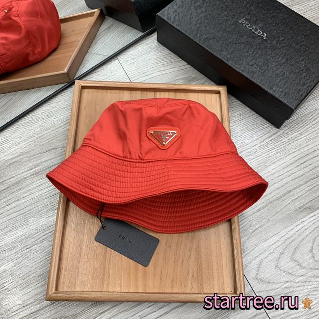 PRADA | Re-Nylon Bucket Red Hat - 1