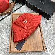 PRADA | Re-Nylon Bucket Red Hat - 6