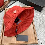 PRADA | Re-Nylon Bucket Red Hat - 4