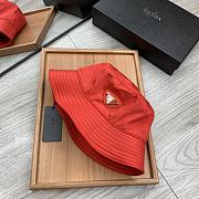 PRADA | Re-Nylon Bucket Red Hat - 3