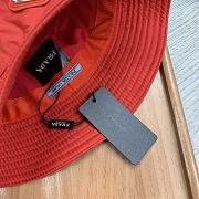 PRADA | Re-Nylon Bucket Red Hat - 2