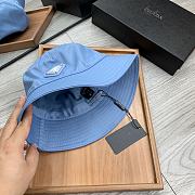 PRADA | Re-Nylon Bucket Astral Blue Hat  - 5