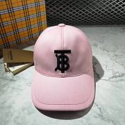 BURBERRY | Pink Hat With Logo - 1