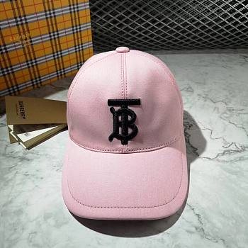 BURBERRY | Pink Hat With Logo
