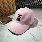 BURBERRY | Pink Hat With Logo - 6