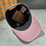 BURBERRY | Pink Hat With Logo - 5